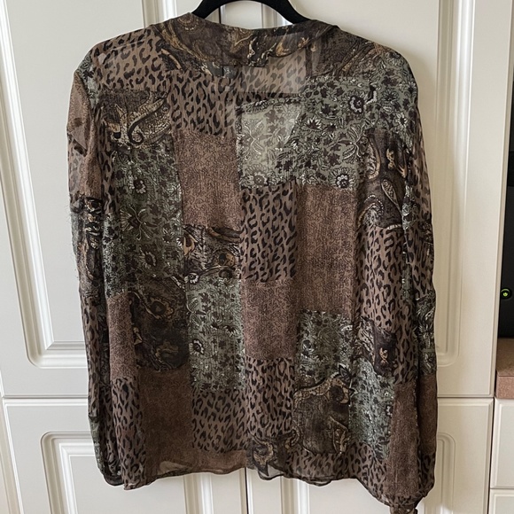 Chico's Shear Blouse - Picture 2 of 3